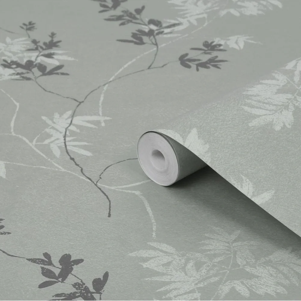 Laura Ashley Wallpaper Mari Mineral Green, 1 roll, Pattern 119840 Batch 007, New